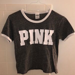 light grey PINK (brand) t-shirt